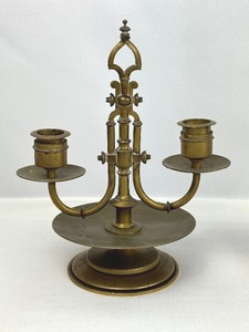 lot 6 image: Pair of Antique Tiffany & Co Union Square Bronze Candle Holders - RARE