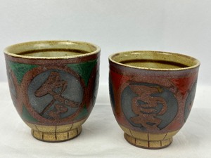 lot 41 image: Pair of Collectible Artisan Pottery Pieces