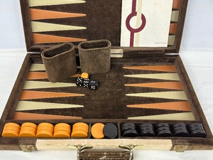 lot 68 image: Vintage Pierre Cardin Backgammon Set