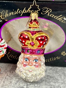 lot 115A image: Collection of Four Christoper Radko Christmas Ornaments