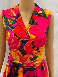 lot 133 image: Ladies Vintage Fun and Bright Colored Romper - Made in Hawaii for Andrade Vintage Romper