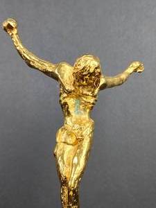 lot 171 image: Stunning Salvador Dali Design Crucifix Sculpture - Christ de Saint Jean-de-la Cruz (Signed and Numbered)