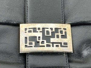lot 18 image: Vintage Black Leather Fendi Baguette Handbag