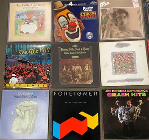 lot 238 image: 25 Vinyl Record Albums, Record Album The Beatles a Hard Days Night, Record LP Jimi Hendrix Experience and More
