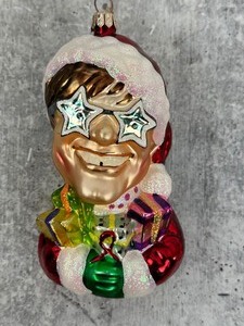 lot 204 image: Christopher Radko Sir Elton Claus Christmas Ornament