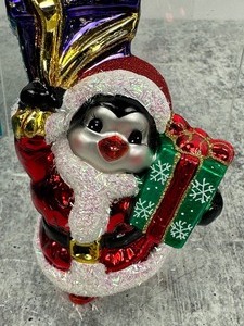 lot 205 image: Christopher Radko Penguin Christmas Ornament