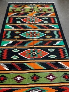 lot 187 image: Bold and Colorful Vintage Textile