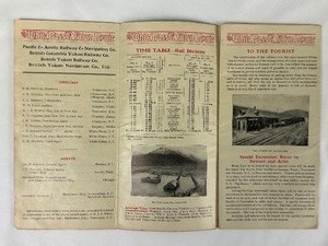 lot 341 image: White Pass and Yukon Route April 1905 Railway Schedule