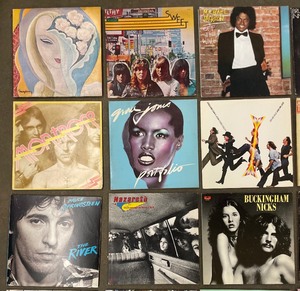 lot 295 image: Vinyl Record Album Grouping- Includes Bruce Springsteen, Michael Jackson, Steely Dan and more