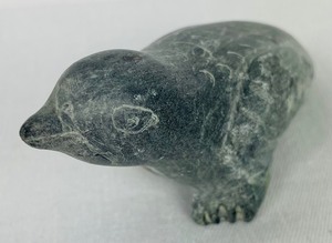 lot 313 image: Inuit Carved Animal Figurine from Canada