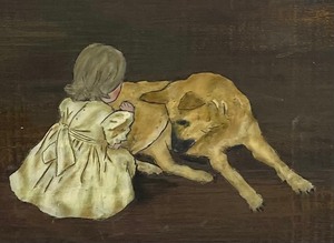 lot 110A image: Vintage Original Oil on Board Framed Art