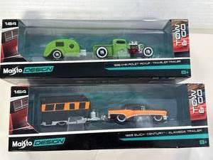 lot 5 image: Lot of 2 Maisto Design Tow & Go Vehicles