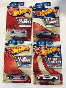 lot 74 image: Hot Wheels Stars & Stripes Vehicles
