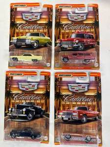 lot 75 image: Matchbox Cadillac Set of 4 Vehicles