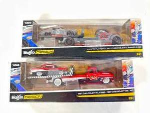 lot 81 image: Lot of 2 Maisto Design Transport Vehicles