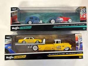 lot 84 image: Lot of 2 Maisto Design Transport & Tow n Go Vehicles