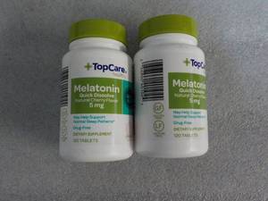 2 Top Care 120 Tablets each Melaton...