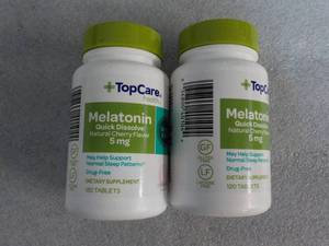 2 Top Care 120 Tablets each Melaton...
