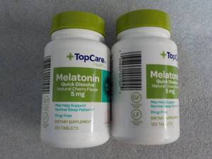2 Top Care 120 Tablets each Melaton...