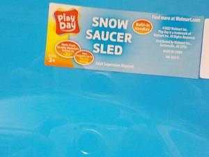 5 Red or Blue Play Doh Snow Saucer ...