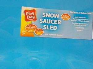 5 Red or Blue Play Doh Snow Saucer ...