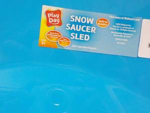 5 Red or Blue Play Doh Snow Saucer ...