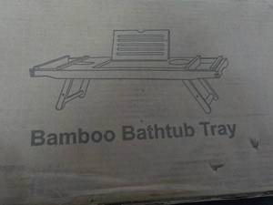 Bamboo Bathtub Tray needs assembly...