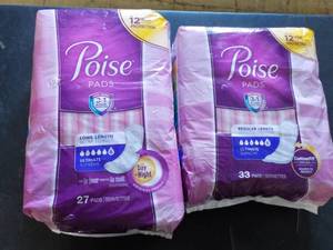 2 - Poise 27 and 33 ct Pads...