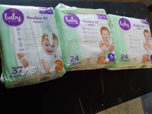 3 Baby Basics Diapers...