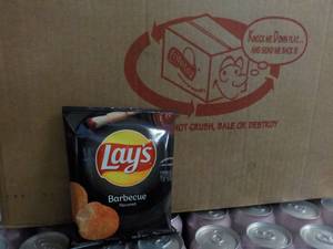 Case of Lays Barbecue Chips...