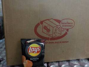 Case of Lays Barbecue Chips...