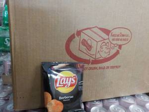 Case of Lays Barbecue Chips...