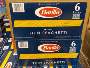 2 Boxes - 6 boxes each Barilla Thin...