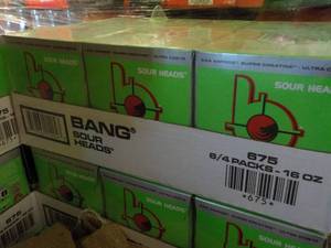 6 - 4 Packs Bang Sour Head...