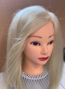 Blond Hair & Makeup Practice Head