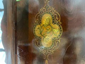 Antique Wood Humidor Stand