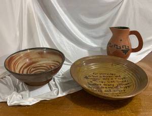 Pottery Bowls & Pitcher