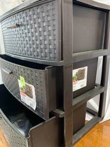 Sterilite 3 drawer Brown Storage Bin