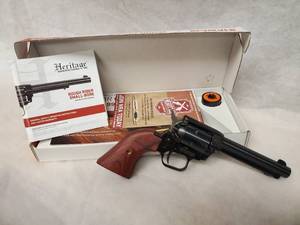NIB Heritage Rough Rider Combo (.22 Mag, .22LR) Pistol with Cocobolo grips &  4.75 Barrel