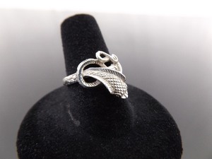 .925 Sterling Silver Snake Ring Size 7.25