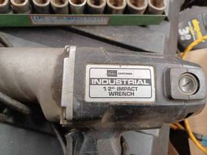 Sears Craftsman Industrial Half-Inch Electric Impact Wrench with ten Half-Inch Impact Sockets