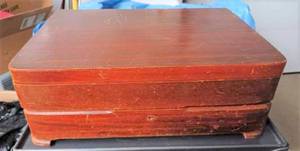 1847 Rogers Bros. Empty Wooden Box for Keeping Silver and Silverplateware