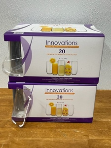 Innovations Stemless Plastic Flutes