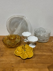 Vintage Colored Glass Items