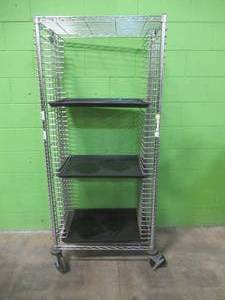 Rolling Bakers Cart With 3 Trays - Used in Breakroom, SOLD AS IS
