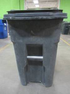 Large 48 Gallon Trash Can With Lid - Used in warehouse, SOLD AS IS.