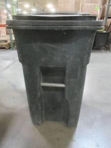 Large 48 Gallon Trash Can With Lid - Used in warehouse, SOLD AS IS.