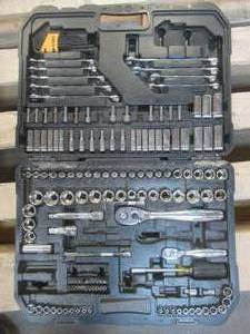 Dewalt Socket Set - MISSING SOME PIECES, SEE PHOTOS (USED IN WAREHOUSE, SOLD AS IS)
