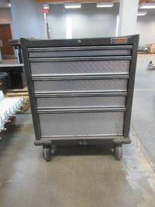 Gladiator Rolling Cabinet - 5 Drawers - 26.5 in x 34.5 in x 24 in (USED IN WAREHOUSE, SOLD AS IS, NO KEY)