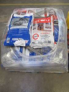Pallet of Approximately 25 Bags of Ice Melt & Ice Melt with Traction Control